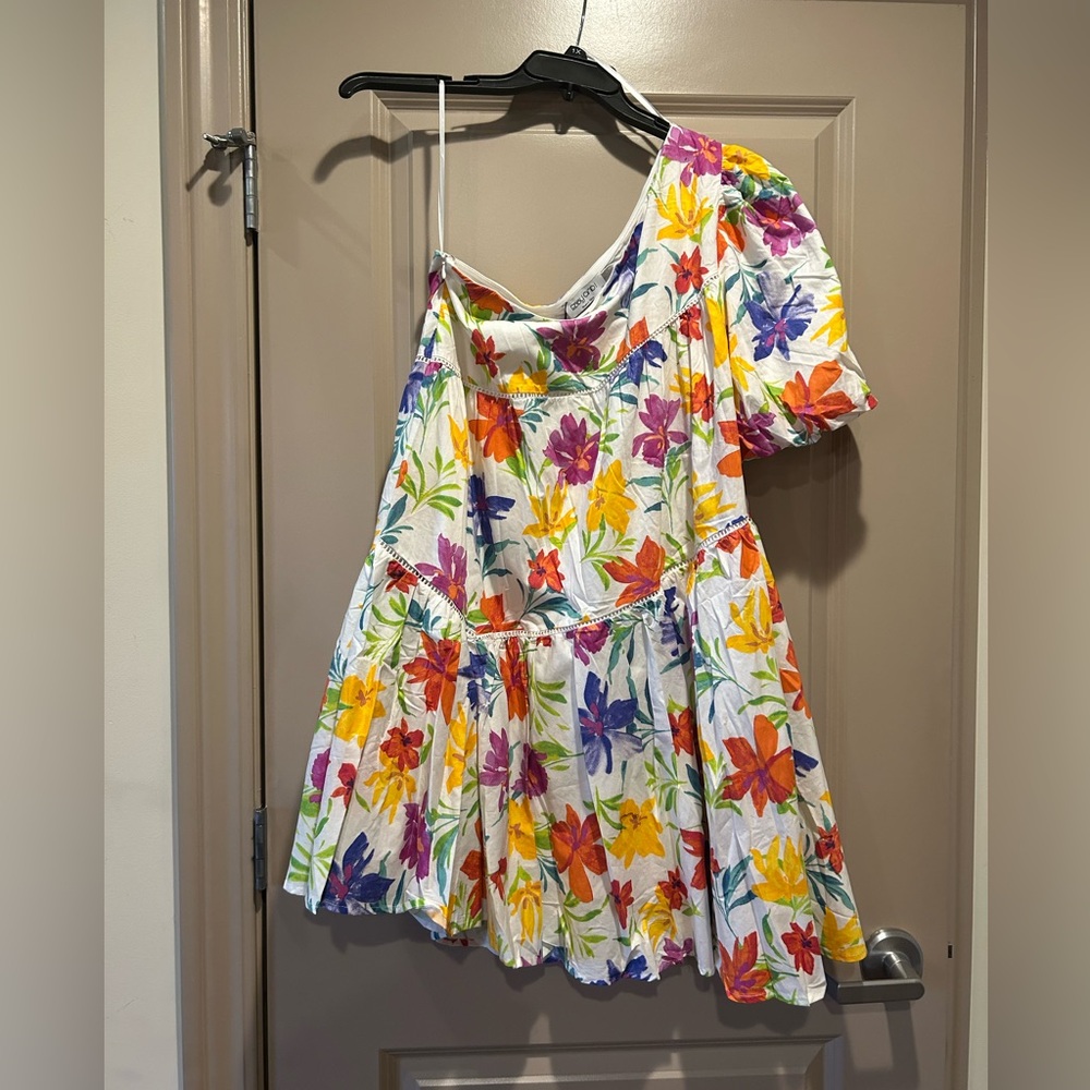 EBBY AND I Cream Floral Dress, size 12, NWT